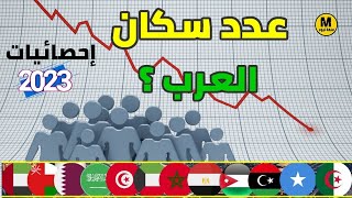 ترتيب الدول العربية حسب عدد السكان - وفق أخير الإحصائيات 2023....شاهد ترتيب بلدك 😀