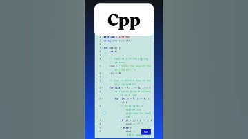 Zig-Zag Pattern / Print a zig-zag pattern of *. / Cpp language / Cpp program