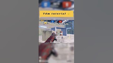 Smart player 😂 Tdm Tutorial | Tips and Tricks #tdm #shots #pubg #bgmi #tips