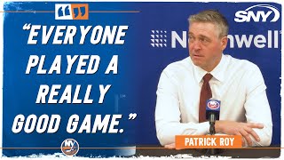 Patrick Roy on Kyle Palmieri's first-period hat trick in Islanders' 5-1 win over Bruins | SNY