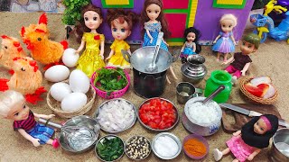 முட்டை தொக்கு omelette செஞ்சி சாப்பிட போறோம்/Barbie show tamil