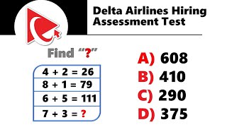 How to Pass DELTA AIRLINES HIRING ASSESSMENT TEST - Questions and Answers with Solutions