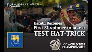 Rangana herath's historical hat-trick, the 2nd ever test hat-trick by a sri lankan