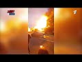 В Семее открытым пламенем горит одноэтажное здание автомойки