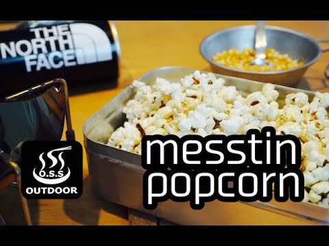 トランギア・メスティンで作るポップコーン【PCP・ポップコーンパーティー】,Popcorn made from trangia MessTin