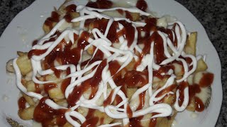 بطاطس فارم بالجبنه الموتزاريلا طعمه ولذيذه // fries with mozzarella cheese tastes delicious Try it