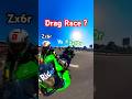 ZX10R Didn’t Expect THIS from a ZX6R 😳🔥 #kawasaki #dragrace #shortsfeed #shorts