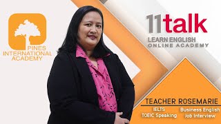 Learn English Online with Teacher Rosemarie at 11Talk Learn English Online with Teacher Rosemarie at 11Talk