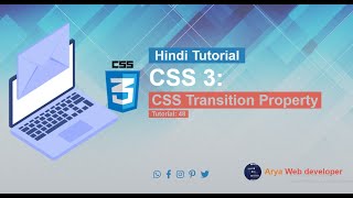 CSS 3: CSS Transition Property Tutorial in Hindi.