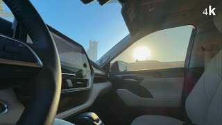 Relaxing Passenger POV Drive in Dubai 🌅 | Cozy Car Interior &amp; Outside Scenic View [4K]