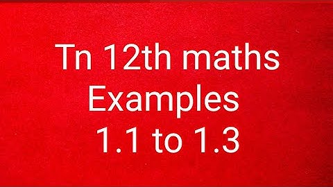 Tn 12th maths examples 1.1 to 1.3/Applications of matrices and determinants