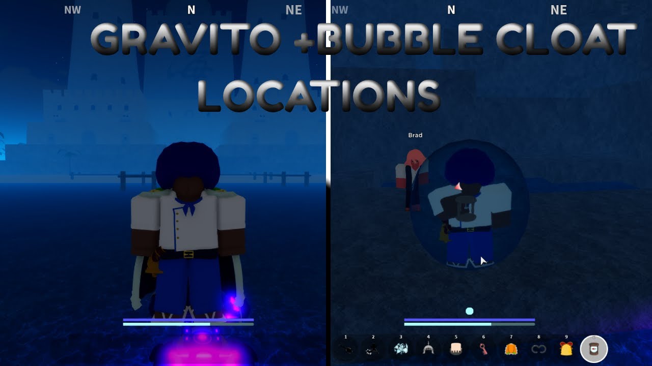 Gravito island and Bubble Cloat Locations + Hoverboard Grand piece
