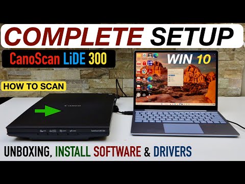 Canon Canoscan Lide 300 Setup Windows 10, Unboxing, Setup, Install Drivers & Scanning Test.