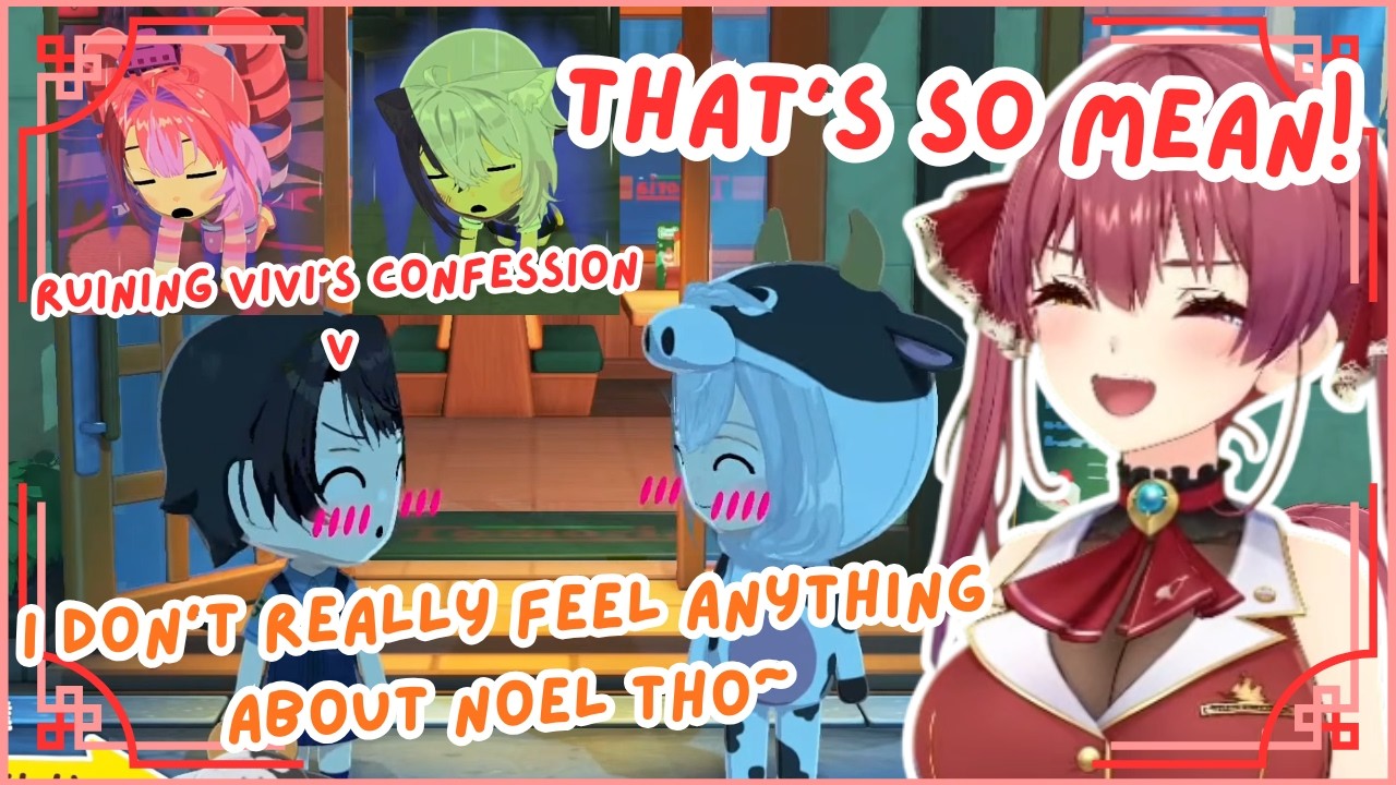 Love DRAMA Between Okayu, Subaru, Vivi, and Noel Takes a WRONG TURN! 😱😭 | Hololive Clip