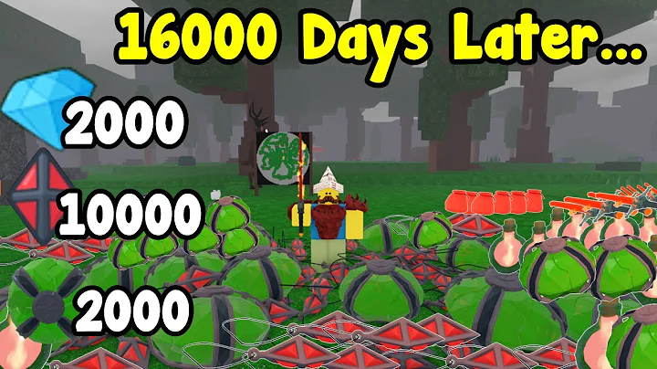 Surviving 16000 Days Solo In 99 Nights in the Forest Roblox! New Record!