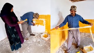 Beautifying with color: Hossein and transforming the interior of the house