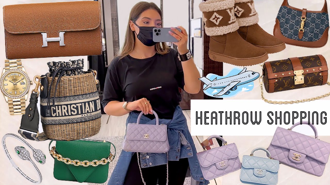 COME SHOPPING WITH ME AT HEATHROW ft CHANEL, CARTIER, BVLGARI, LOUIS VUITTON  PT 1 