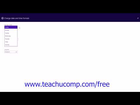 Windows 8.1 Tutorial "Time and language" Settings Microsoft Training Lesson 3.8