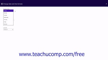 Windows 8.1 Tutorial "Time and language" Settings Microsoft Training Lesson 3.8