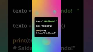 Método strip() em Python: Remova espaços e caracteres indesejados com facilidade! ✂️💻