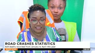 Road Crashes Statistics: 829 deaths recorded from January to April this year - Adom TV Evening News.