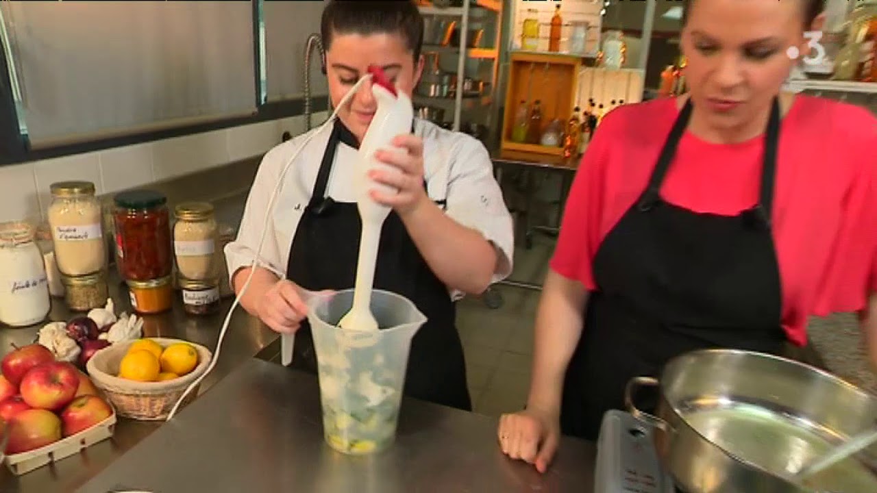 Soupe Froide Courgette Chevre Frais Menthe Youtube