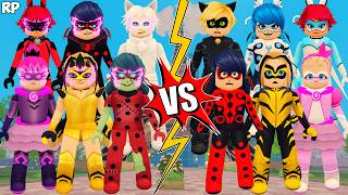 EVIL VS ORIGINAL TRANSFORMATION (COMPARISON) NO MIRACULOUS RP - MIRACULOUS ROBLOX!