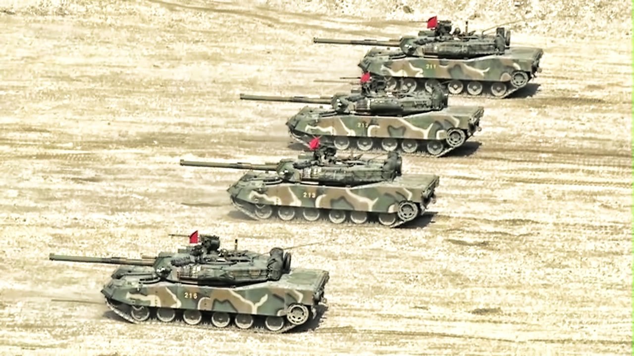 Armored Vehicle Live-Fire Assault Exercise In South Korea