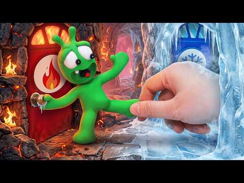 Pea Pea Escape Hot and Cold Maze Challenge 🔥❄️