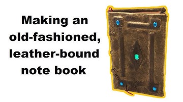 Creating an Old-fashioned Leather-bound Book with Cheap Materials