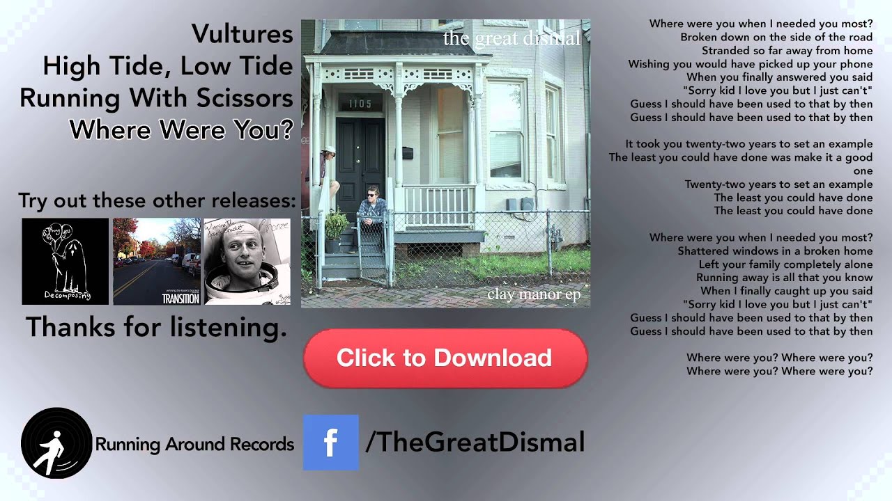 Where Were You? - The Great Dismal - The Clay Manor EP - Video LP