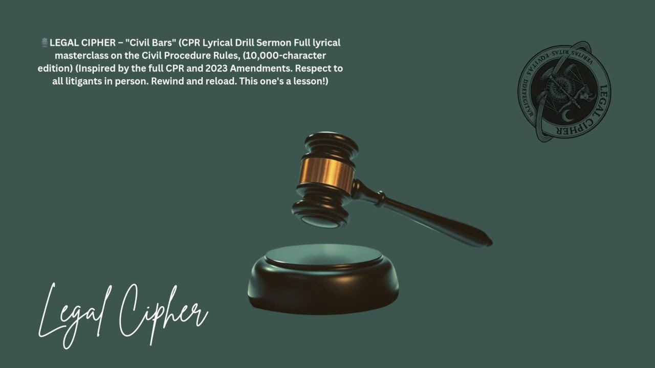 Obejrzyj 🎙️LEGAL CIPHER – "Civil Bars" (CPR Lyrical Drill SermonFull lyrical masterclass on the CPR) w YouTube Obejrzyj 🎙️LEGAL CIPHER – "Civil Bars" (CPR Lyrical Drill SermonFull lyrical masterclass on the CPR) w YouTube