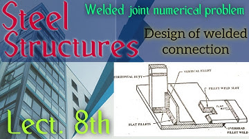Numerical Design of welded connection Design of fillet weld rgpv  polytechnic  civil engineering