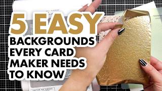 5 Quick & Easy Card Backgrounds You Can Create In Under 10 Minutes