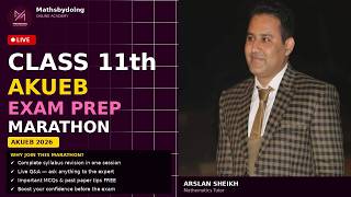 Class 11 Mathematics Marathon | Exam Preparation | Live Session | 6 PM to 8 PM