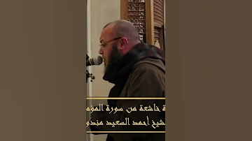 أحمد سعيد مندور تلاوة مؤثرة 