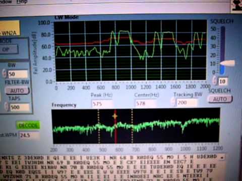 Grundig G5: Decoding CW on 14.070 w/ CW LAB04 Part 2.