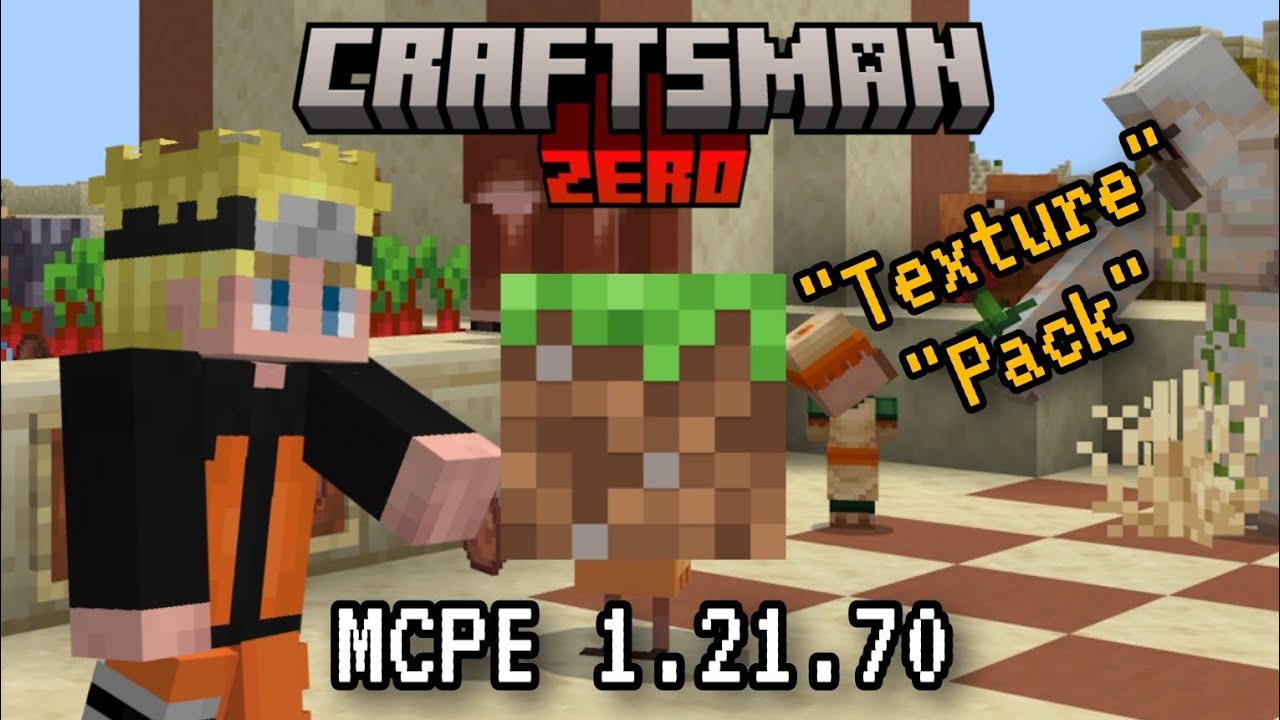 ✅CRAFTSMAN ZERO | Con Texturas de la 1.21.70 | Texture Pack
