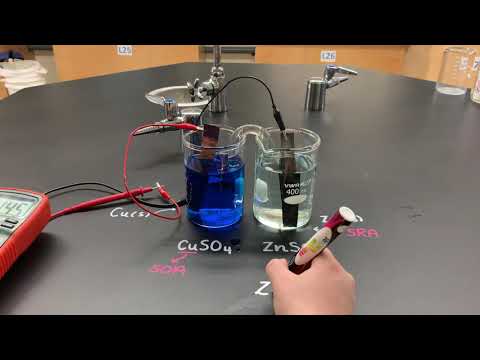 Video: Hoe maak je een galvanische cel met zink en koper?