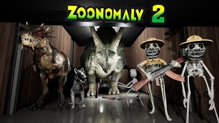 Zoonomaly 2 Full Game Play | All Jumpscares Secret Zookeeper And Dinosaurs