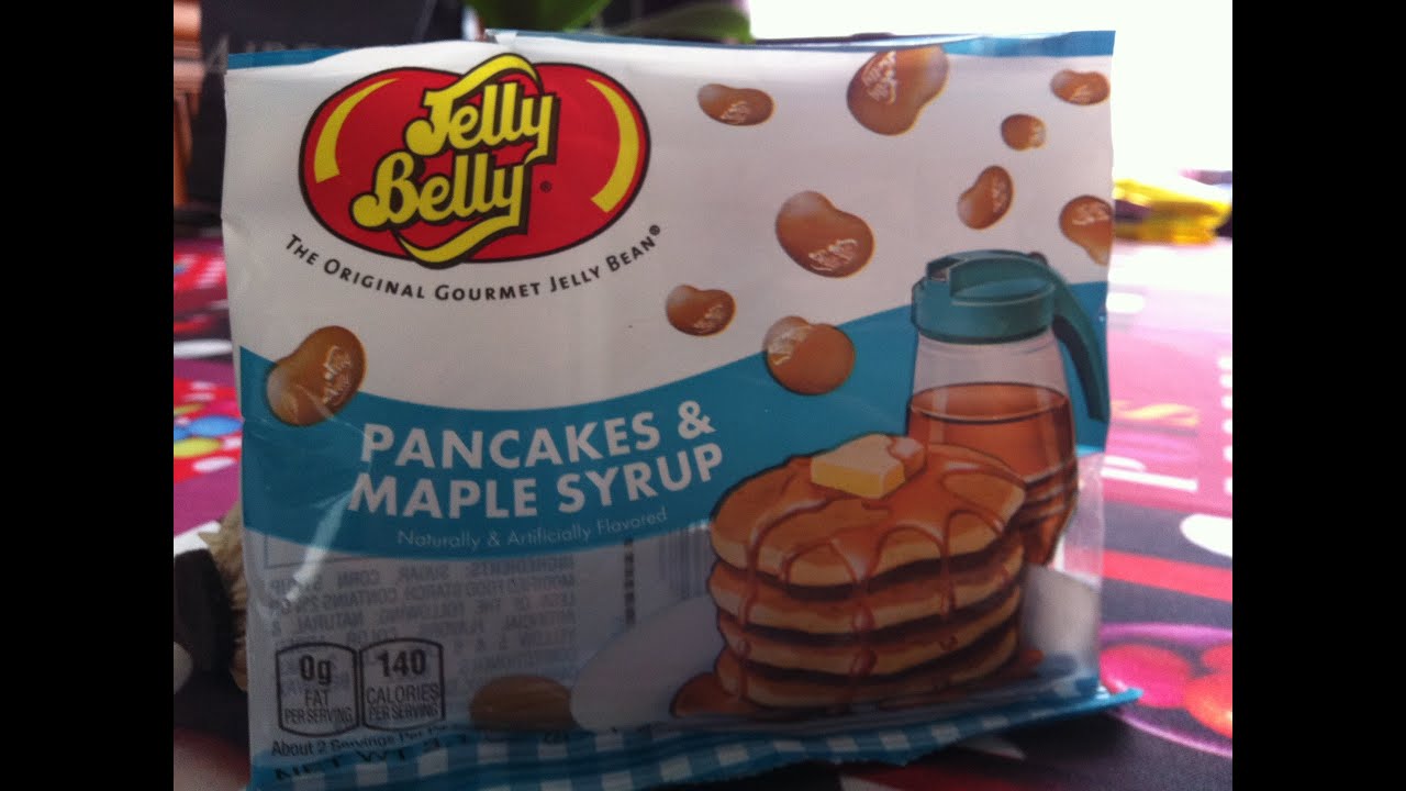 Jelly Belly Pancakes and maple syrup Produit américain. YouTube