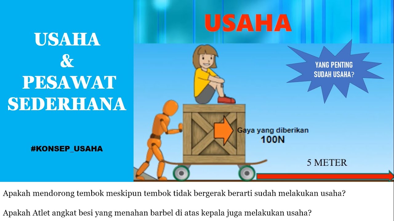 Usaha dan Pesawat Sederhana | KONSEP USAHA dalam Fisika | IPA Kelas 8