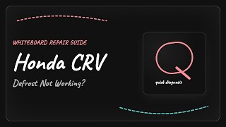Honda CRV Defrost Not Working? Easy DIY Troubleshooting and Fix