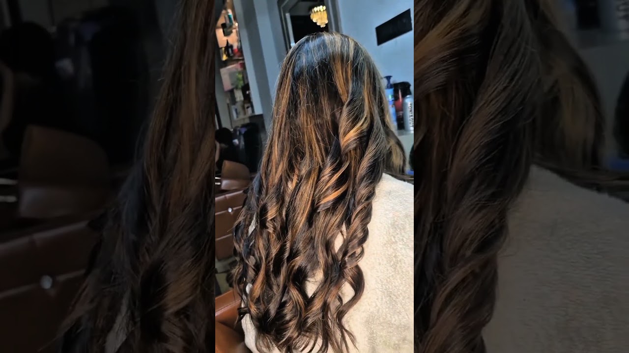 Highlights color ✨️ #highlightcolor #color #colorlook #haircolor #newlook #kanpursalon #theblack