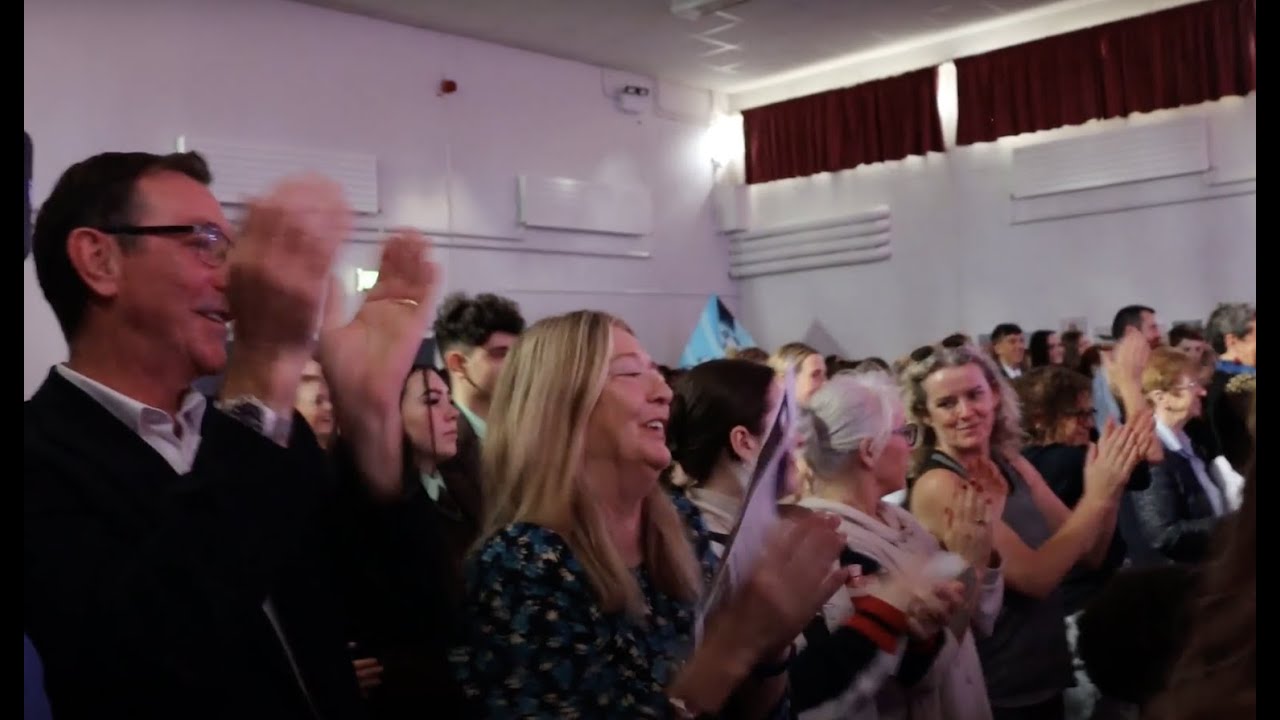Welcome To Earth - The performance at St Louise's Comprehensive School, Belfast