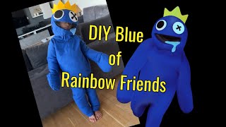 ¿Cómo hice el disfraz azul de Rainbow Friends? El proceso de creación