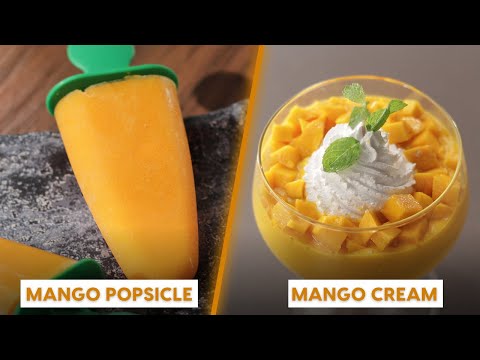 Mango Popsicles| Mango Cream | आसान आम की रेसिपी | Mango Recipes | Sanjeev Kapoor Khazana - SANJEEVKAPOORKHAZANA