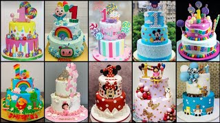 First Birthday Cake Ideas For Baby Girl \& Boy\/Kids First Birthday Cake Ideas\/Birthday Cake Designs