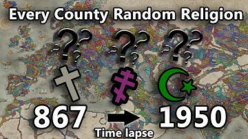 Every County RANDOM RELIGION!!! Crusader Kings 3 Timelapse (Ck3 Timelapse)