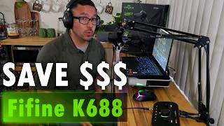 Fifine K688 Review - Great Sound &amp; Save Money - Voice Comparison w/ the Shure SM7B (XLR)